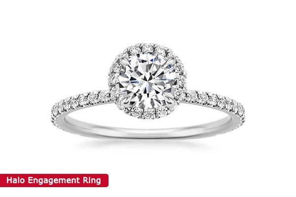 halo engagement ring styles