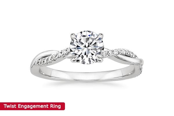 twist engagement ring styles