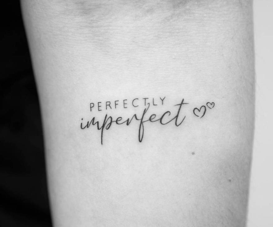 perfectly imperfect tattoo